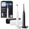 Elektriniai dantų šepetėliai Philips Sonicare 7100 HX7429/02, 2 vnt., juodas ir baltas