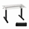 Elektrinis stalo rėmas, reguliuojamas aukštis 72-118 cm, stalviršiui iki 160 cm, juodas ModernHome