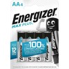 Elementai ENERGIZER MAX PLUS AA/LR06, 1,5V, 4 vnt.