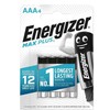 Elementai ENERGIZER MAX PLUS AAA/LR03, 1,5V, 4 vnt.