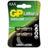 Elementai GP LITHIUM AAA/LR03, 1,5V, 2 vnt.