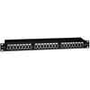 EMITERNET Panel 19″ 24xRJ45 STP cat.6 (1U) with shelf EMS/PPFA674EKS248C6