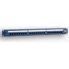 EmiterNet Panel 19″, 24xRJ45 UTP cat.5e (1U) with shelf, mėlynas (PoE)