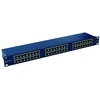 EMITERNET PANEL 19″, 48XRJ45 STP CAT.6 (1U) WITH SHELF, Mėlynas