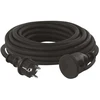 Emos Ilgiklis 1 lizdo 10m su įžeminimu 3x2.5 mm² IP44 su gumine izoliacija, juodas