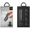 ENERGEA automobilinis įkroviklis 1xUSB+1xUSB-C PD-QC3.0 38W gunmetal Alu Drive PD20+