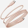 Energea Helix 60 Magnetic USB-C į USB-C Kabelis 480Mbps 60W 1.5m rožinės spalvos