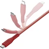 ENERGEA Flow USB-C į USB-C Kabelis 1.5m Raudona 240W 5A PD Fast Charge