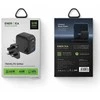ENERGEA laidinis įkroviklis 1xUSB+2xUSB-CPD-PPS-QC 3.0 66W 2C1A juodos spalvos US+EU Travelite GAN66