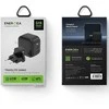 ENERGEA Laidinis įkroviklis 2xUSB-C PD-PPS 45W 2C juodos spalvos US+EU Travelite GAN45