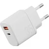 Energea Laidinis įkroviklis Bazic Goport Velox Kit 1xUSB-C 1xUSB-A GaN 35W with cable baltos spalvos