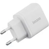 Energea Laidinis įkroviklis Bazic Goport Velox Kit 1xUSB-C 1xUSB-A GaN 35W with cable baltos spalvos