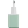 Energea Laidinis įkroviklis Bazic GoPort Velox Kit USB-C/USB-A GaN 35W with cable žalias