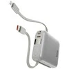 Energea PowerBank 3in1 Bazic Fusion Mini 10000mAh cable USB-C/Lightning pilkos spalvos