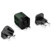 Energizer Ultimate - Multiplug EU / UK / US GaN 20W PD mains įkroviklis žalios spalvos