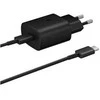 112803 EP-TA800EBE + EP-DA905BBE Samsung 25W Kelioninis įkroviklis + USB-C/USB-C Data kabelis juodos spalvos (OOB Bulk)