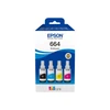 Epson 664 EcoTank 4 spalvų sudėtinė pakuotė | Epson C13T66464A | 664 EcoTank 4 spalvų sudėtinė pakuotė | Rašalo talpykla | Juodas, geltona, žalsvai mėlyna, purpurinė