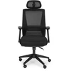 Ergonomiškas pasukamas biuro kėdė, reguliuojamo aukščio, juoda, ModernHome