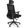 Ergonomiškas pasukamas biuro kėdė, reguliuojamo aukščio, juoda, ModernHome