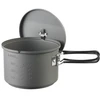 ESBIT Cookset with alcohol burner Stiklinis indelis 1,5 L Aliuminis, Juoda
