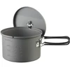 ESBIT PT1600HA turistinis maisto gaminimo indas Stiklinis indelis 1,6 L Aliuminis, Juoda