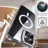 ESR Classic Hybrid KickStand HaloLock MagSafe &amp; TEMPERED GLASS Apple iPhone 16 Plus dėklas telefonui skaidrus