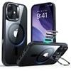 Dėklas ESR klasikinis hibridinis stovas „Magsafe iPhone 17“, skaidrus/juodas