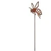 Esschert_Des Dekoracija „Bitė” TT243, 8 cm x 0.4 cm x 38.3 cm, ruda