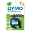 Etikečių juostelė Dymo LetraTag 12mm x 4m,plastikinė, baltos spalvos, 91221