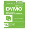 Etikečių juostelė Dymo LetraTag 12mm x 4m,plastikinė, baltos spalvos, 91221