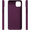 Etteri silikoninis Mag dėklas, skirtas iPhone 13 6,1", tamsios vyšnios spalvos