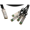 Šakotuvas Extralink QSFP+ DAC | QSFP+ kabelis | DAC, 40Gbps iki 4x 10Gbps 3m, 30AWG