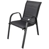 Extralink Juodas Forest Garden Furniture Set, Textilene Two Chairs + Juodas Table lauko baldų komplektas Juoda