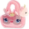 Rappa Fancy Pals – Plush Toy Princess Kitty with Gold Crown in Rožinė Bag 20 cm Eco-Friendly
