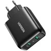 Greitas įkroviklis UGREEN, 2xUSB-A, 18W, PD 3.0 EU (juodas)