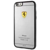 Ferrari kietas dėklas FEHCP6BK Apple iPhone 6/6S racing shield skaidrus juodos spalvos