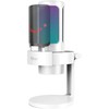 Fifine A8W kondensatorinis mikrofonas with stand baltos spalvos