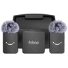 Fifine M9 tie mikrofonas set juodos spalvos