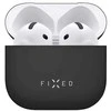 FIXED Silky dėklas skirtas Apple AirPods 4, juodos spalvos