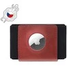 FIXED Tiny Wallet dėklas skirtas AirTag, raudonos spalvos