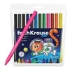 Flomasteriai KIDS ANIMALS SUPER TIP, ErichKrause, 12 sp.
