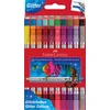 Flomasteriai Faber-Castell, 20 spalvų, dvipusiai, blizgučiai