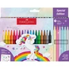 Faber-Castell – flomasteris vienaragis 18+6 + lipdukai (554221)