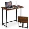 Foldable Computer Desk 80×45 cm Nešiojamas kompiuteris Table Loft Style ModernHome