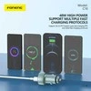 Foneng automobilinis įkroviklis C18 - USB + Type C - PD 48W 3A pilkos spalvos