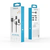 Forever 3in1 laidas USB – Lightning + USB-C + microUSB 1,0 m 1,5A juodas