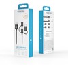 Forever 3in1 kabelis USB - Lightning + USB-C + microUSB 1,0 m 1,5A juodos spalvos