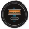 Automobilinis įkroviklis Forever CC-06 PD QC 1x USB-C 1x USB 20W juodas + USB-C – USB-C laidas 60W