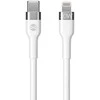 Forever Flexible kabelis USB-C - Lightning 1,0 m 20W baltos spalvos