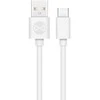 Forever kabelis USB - USB-C 1,0 m 3A baltos spalvos